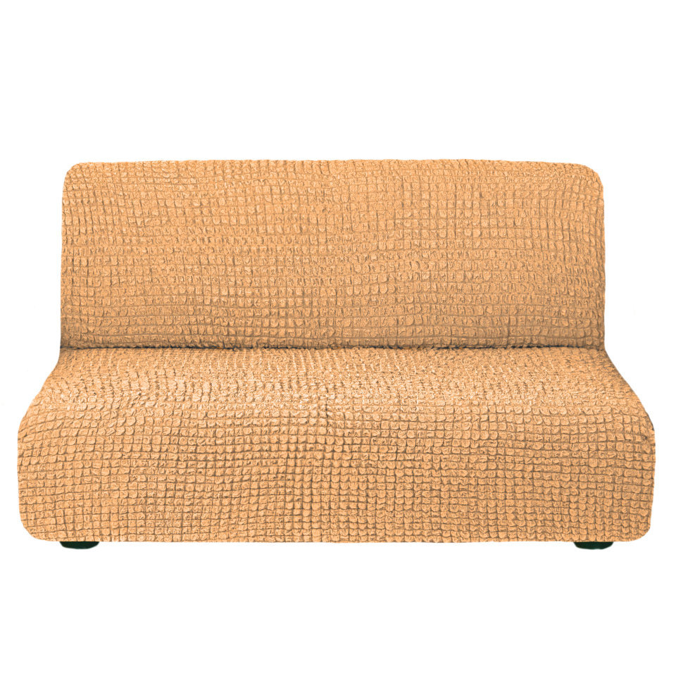 Чехол на 3-х местный диван без подлокотников песочный