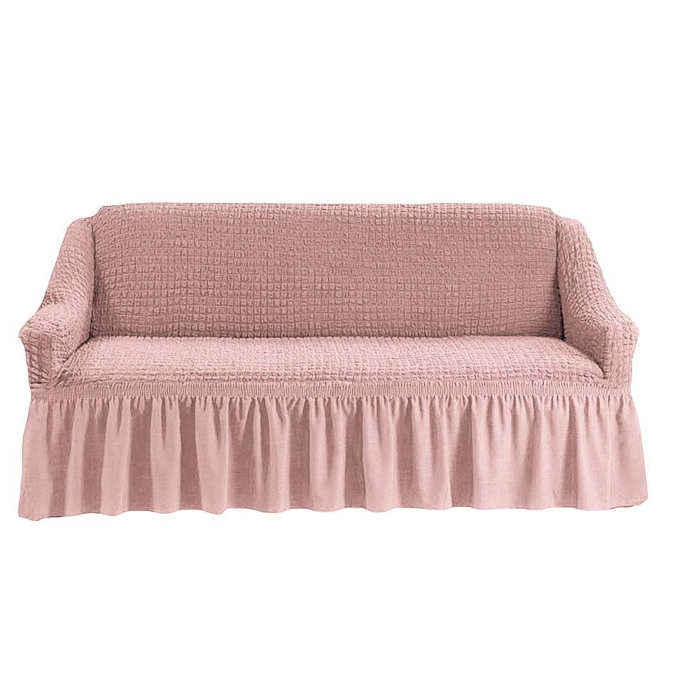 Чехол на 3-х местный диван грязно-розовый