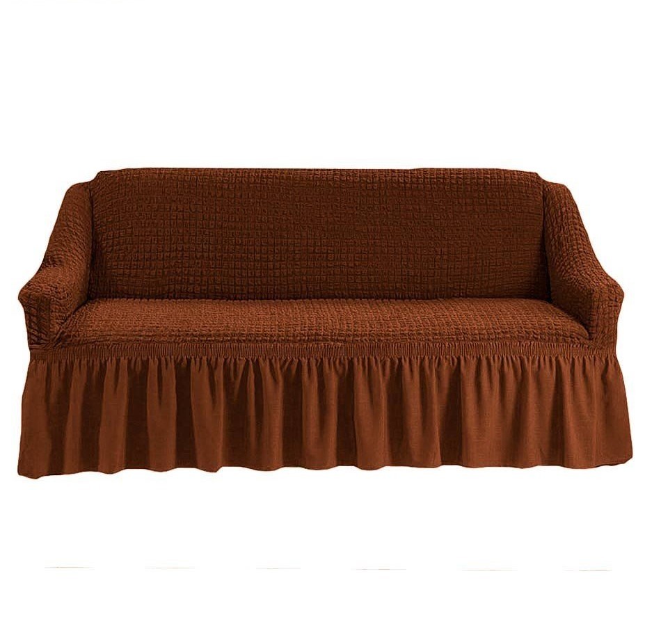 Чехол на 3-х местный диван коричневый