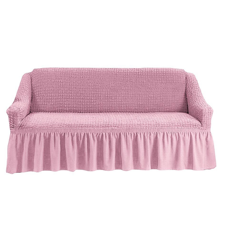 Чехол на 3-х местный диван розовый