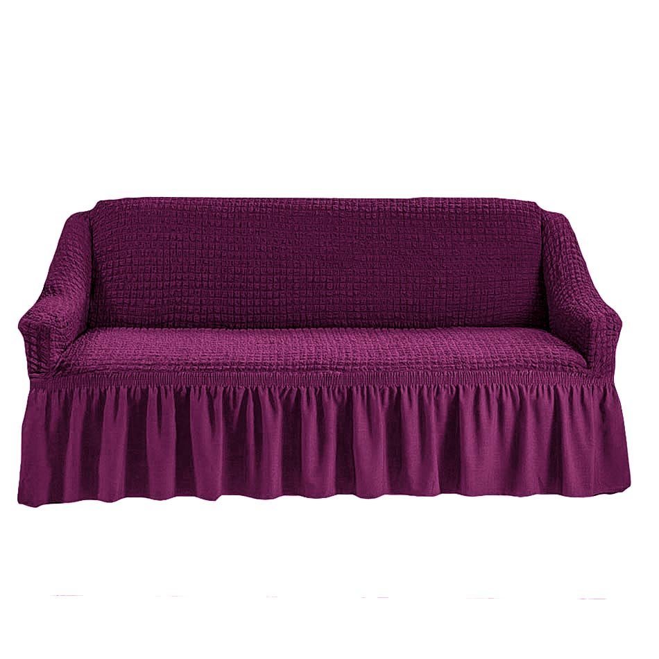 Чехол на 3-х местный диван фиолетовый