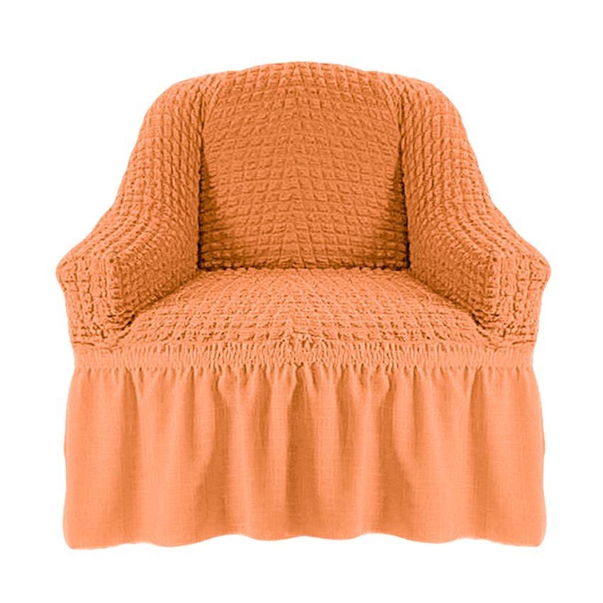 Чехол на кресло персиковый