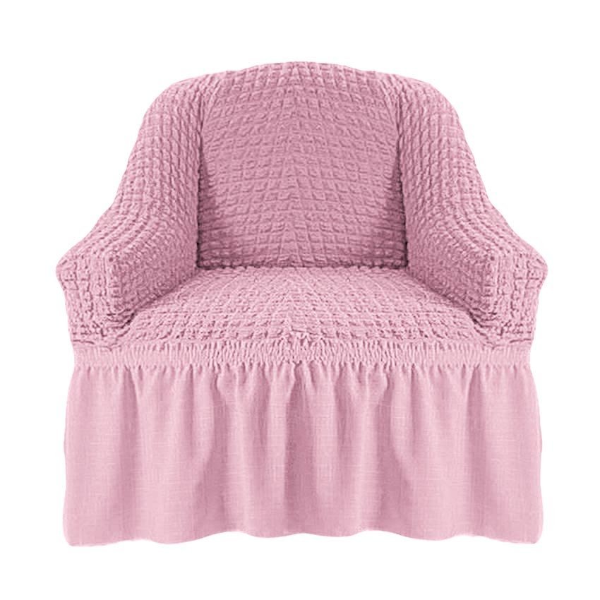 Чехол на кресло розовый