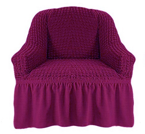 Чехол на кресло фиолетовый